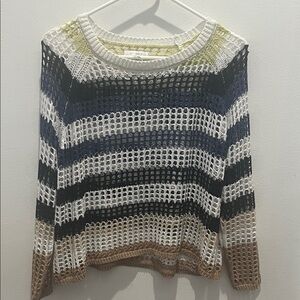 Colorful Striped Knit Sweater